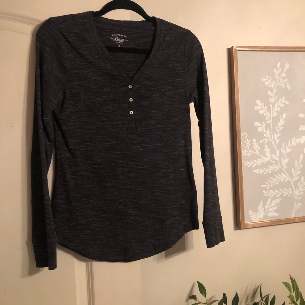 Women’s Bass Small grey Henley